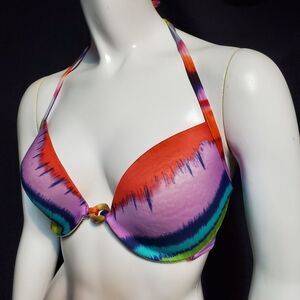 Victoria's Secret Biofit Tie Dye Bikini Top (34D)